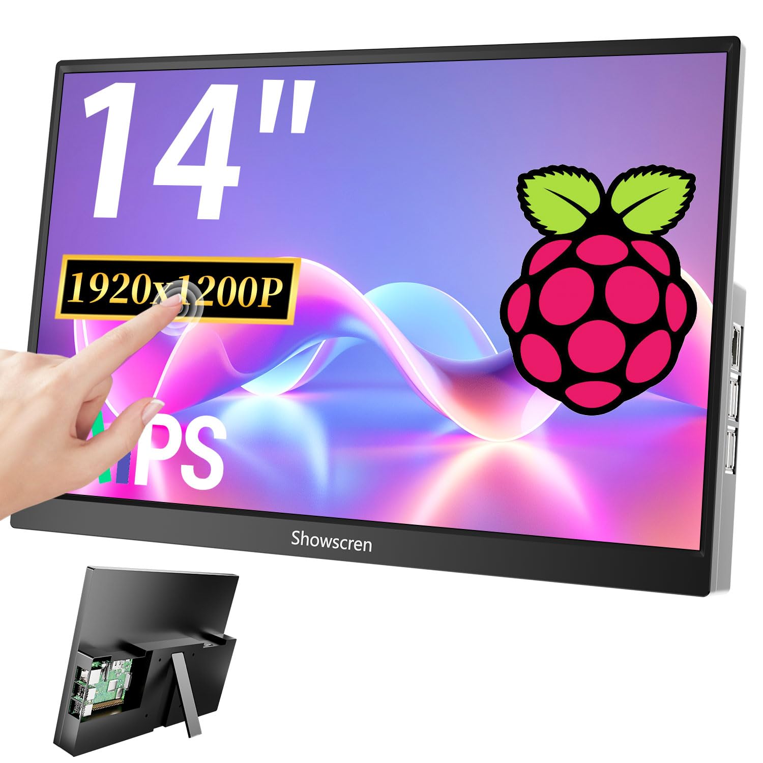 Amazon.co.jp: Raspberry Pi用14インチタッチスクリーンモニター、IPS